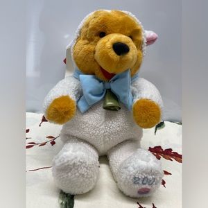Vintage Disney Winnie the Pooh Easter Lamb Plush
